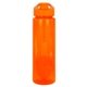 aerial view a orange easy pour 24 oz colorful bottle with floating infuser, image 1 of 2