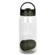 aerial view a smoke arch 25 oz recycled bottle with floating infuser, image 1 of 2