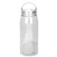 aerial view a clear arch 25 oz recycled bottle with floating infuser, image 1 of 2