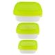 aerial view a green square portion control containers, image 1 of 2