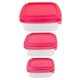 aerial view a red square portion control containers, image 1 of 2