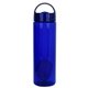 aerial view a blue arch 24 oz colorful bottle with floating infuser, image 1 of 2
