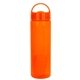 aerial view a orange arch 24 oz colorful bottle with floating infuser, image 1 of 2