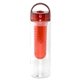 aerial view a red arch 24 oz bottle with infuser, image 1 of 2