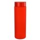 aerial view a red clear view 24 oz frosted bottle, image 1 of 2