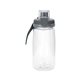 aerial view a clear locking lid 18 oz bottle, image 1 of 2