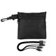aerial view a black trendy type c usb cable set, image 1 of 2