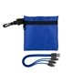 aerial view a blue trendy type c usb cable set, image 1 of 2