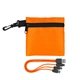 aerial view a orange trendy type c usb cable set, image 1 of 2