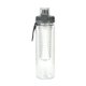 aerial view a clear locking lid 24 oz bottle with infuser, image 1 of 2
