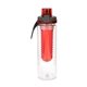 aerial view a red locking lid 24 oz bottle with infuser, image 1 of 2