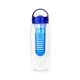 aerial view a blue arch 32 oz bottle with infuser, image 1 of 2