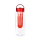 aerial view a red arch 32 oz bottle with infuser, image 1 of 2