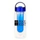 a blue arch 25 oz recycled bottle with infuser