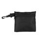 aerial view a black reinforced trendy tech pouch, image 1 of 2