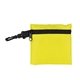 aerial view a yellow reinforced trendy tech pouch, image 1 of 2