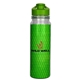 aerial view a green easy pour 18 oz full color insert bottle, image 1 of 2