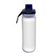 aerial view a blue locking 18 oz full color insert bottle, image 1 of 2
