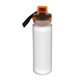 aerial view a orange locking 18 oz full color insert bottle, image 1 of 2