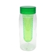 aerial view a green clear view 25 oz bottle with infuser, image 1 of 2