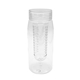 aerial view a clear clear view 25 oz bottle with infuser, image 1 of 2