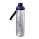 aerial view a blue locking 18 oz confetti bottle, image 1 of 2