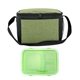 aerial view a green bag & green container lunch to go ridge cooler, image 1 of 2