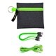 aerial view a green g line colorful buds cable set, image 1 of 2