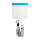 aerial view a blue metallic cable care kit, image 1 of 2