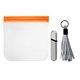 aerial view a orange metallic cable care kit, image 1 of 2
