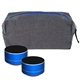 aerial view a blue xl g line hockey puck bluetooth speaker set, image 1 of 2