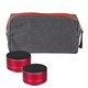 aerial view a red xl g line hockey puck bluetooth speaker set, image 1 of 2