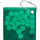 aerial view a green square mint keyring, image 1 of 2