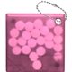 aerial view a pink square mint keyring, image 1 of 2