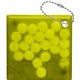 aerial view a yellow square mint keyring, image 1 of 2