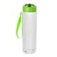 aerial view a green pop up 24 oz lanyard bottle, image 1 of 2