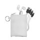 aerial view a white tall stretchy buds cable set, image 1 of 2