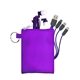 aerial view a purple tall stretchy buds cable set, image 1 of 2