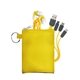 aerial view a yellow tall stretchy buds cable set, image 1 of 2