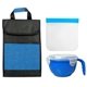 aerial view a blue trendy noodle sandwich cooler set, image 1 of 2