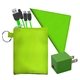aerial view a green tall stretchy techie kit, image 1 of 2