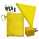 aerial view a yellow tall stretchy techie kit, image 1 of 2