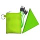 aerial view a green tall stretchy cloth cable set, image 1 of 2