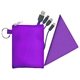 aerial view a purple tall stretchy cloth cable set, image 1 of 2