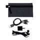 aerial view a black large g line buds wall charging set, image 1 of 2