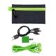 aerial view a green large g line buds wall charging set, image 1 of 2