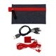 aerial view a red large g line buds wall charging set, image 1 of 2