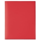 aerial view a red polypropylene take away folder 11 11/16h x 9 1/2w, image 1 of 3