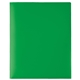 aerial view a green polypropylene take away folder 11 11/16h x 9 1/2w, image 1 of 3