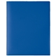 aerial view a blue polypropylene take away folder 11 11/16h x 9 1/2w, image 1 of 3